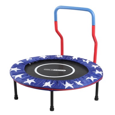 HolaHatha Kids Trampoline with Handle, Indoor/Outdoor Mini Rebounder for Toddlers, Supports 330 lbs, Durable Steel Frame, Waterproof Jump Mat, 3 Foot