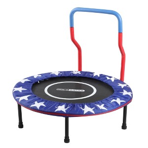 HolaHatha Kids Trampoline with Handle, Indoor/Outdoor Mini Rebounder for Toddlers, Supports 330 lbs, Durable Steel Frame, Waterproof Jump Mat, 3 Foot - 1 of 4