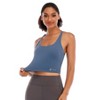 DOMETOUR Cross Back Athletic Yoga Sports Bra With Removable Chest Cushion - 4 of 4