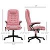 Grungis PU Leather Massage Swivel Office Chair with Remote and Armrests,Modern Gaming Chair with Heat and 6 Vibration Points for Office - 3 of 4