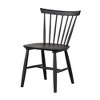 Royal Hampton Side Dining Chair Set of 2, Farmhouse Spindle Back, Black Wood - 3 of 4
