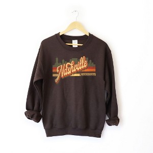 Simply Sage Market Women's Graphic Sweatshirt Nashville Stripes - 1 of 2