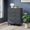 NicBex Modern Design Dresser,Chest of Drawers with Metal Legs,Wooden Dressers for Bedroom, Living Room,Hallway,Office,Study,Brown/Gray - 2 of 4