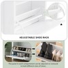 SEVOBAL Shoe Racks Functional Entryway Organizer with Flip Drawers and Adjustable Storage Panels for Living Room, White, 23.6"*9.4"*47.2" - 3 of 4