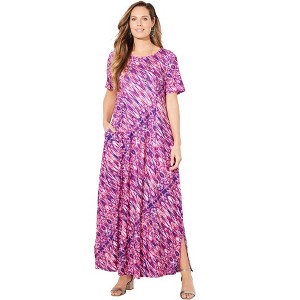 Catherines Women's Plus Size Scoopneck Maxi Dress - 1 of 4