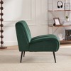 Lycvki 24.4" W Modern Accent Chair with  Metal Legs for Living Room, - 4 of 4