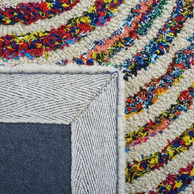 Nantucket 4' x 4' Multicolor Hand-Tufted Wool Square Rug