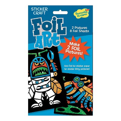 MindWare Robot Bugs Foil Art Sticker Pack - Stickers -8 Pieces