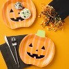 10ct Halloween Jack-O'-Lantern Pumpkin Shaped Dinner Plate - Spritz™ - 2 of 3