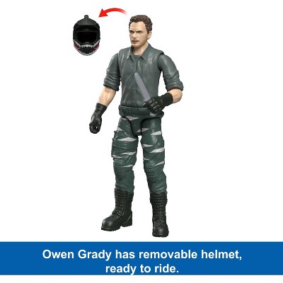 Детские фигурки Jurassic World Reimagined Motorcycle, Owen Grady & Raptors & Tools Retro Pack, Fallen Kingdom Toy — фото 3