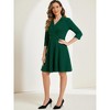 Allegra K Women's Notched Lapel High Waist Business Blazer Dress - 4 of 4