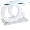 NicBex Dining Table 63" Modern Minimalist Rectangular Dining Table with MDF OC-Shaped Bracket - 3 of 4