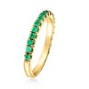 Ross-Simons 0.50 ct. t.w. Emerald Ring in 18kt Gold Over Sterling - 3 of 4