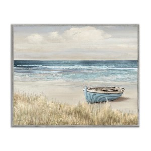 Stupell Industries Boat on Grassy Shore, 20" x 16" - 1 of 4