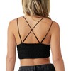 Free People Intimately FP Women's Adella Bralette in Black, Size X Large - 3 of 4