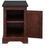 PAGED Side Table Farmhouse Wooden Nightstand with Barn Door and Adjustable Storage Shelf for Living Room, Bedroom - 3 of 4