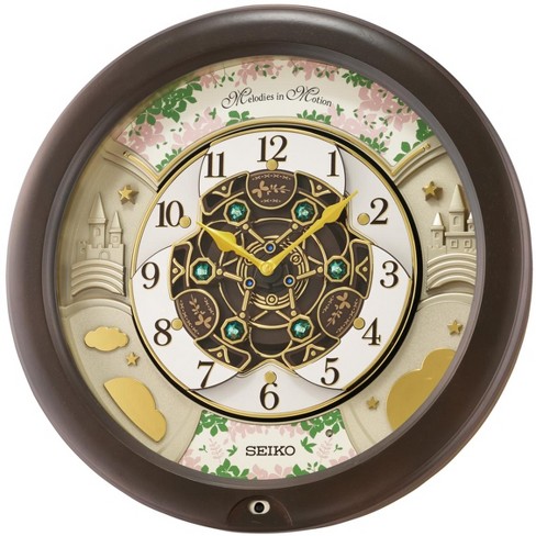 Seiko Cherry Blossom Melodies In Motion Clock - Brown : Target