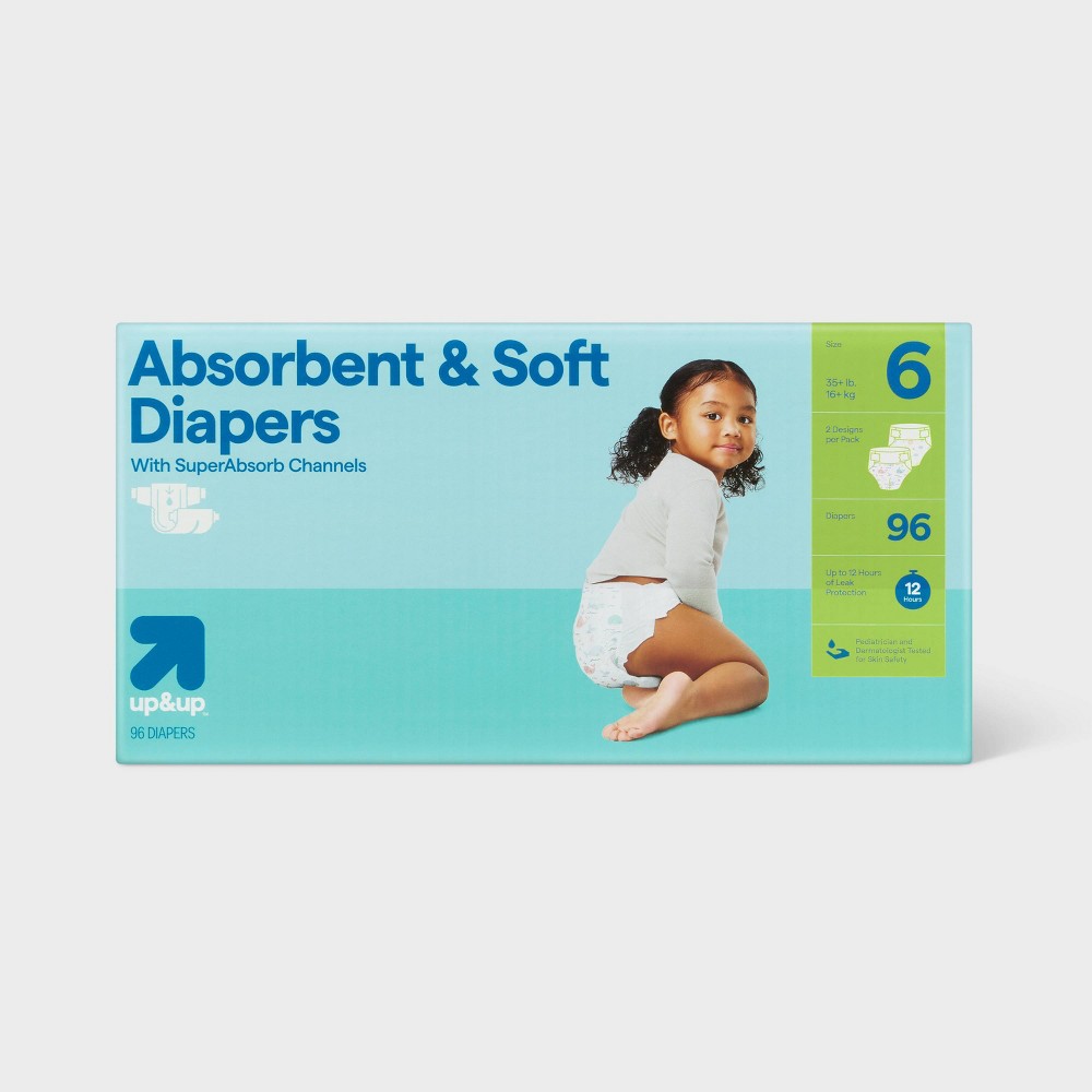 Photos - Nappies Disposable Diapers - Size 6 - 96ct - up&up™