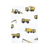Hudson Baby Infant Boy Cotton Flannel Burp Cloths Bundle, Construction, One Size - 3 of 4