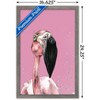 Trends International Snowtap - Flamingo Photobomb Framed Wall Poster Prints - 3 of 4