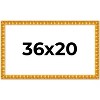 PosterPalooza | 36x20 Bamboo Picture Frame, UV Acrylic, 4 Finishes - Brown, Black, Gold, and Natural - 2 of 4