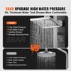 VEVOR Outdoor Solar Heated Shower, 9.25 Gallon Poolside Shower Kit with Shower Head and Foot Shower Tap, Double Buckle Fast Assembly W/ Pre-Drilled - 3 of 4