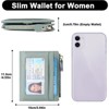 FATMOON Small Wallets for Women -- RFID Blocking Bifold Genuine Leather Wallet with Zipper Coin Purse and 11 Card Slots for Daily Use,Travel - 3 of 4