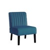 Grungis Velvet  Accent Chair with Minimalist Design,29.5"W Armless Chairs with Solid Wood Legs for Bedroom,Reading Room,2PC - 4 of 4