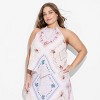 Women's Scarf Halter Top - Wild Fable™ White Floral - 2 of 3