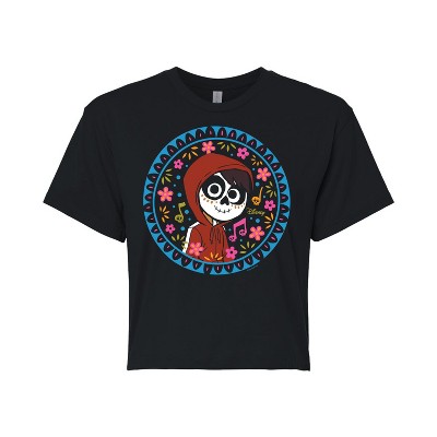 Women's - Coco - Floral Circle Miguel Cropped Graphic T-Shirt