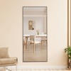 ONWITH Black solid wood frame full-length mirror - 4 of 4