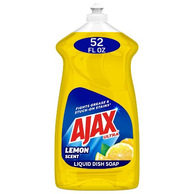 Ajax Lemon Ultra Super Degreaser Dishwashing Liquid Dish Soap