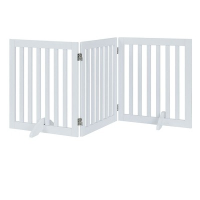 unipaws Classic Indoor Dog Gate Wooden Pet Safety Gate