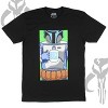 Seven Times Six Star Wars Jango Fett World's Best Dad Men's Black T-Shirt Black - 3 of 4
