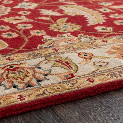 Cochrane 6' x 9' Dark Brown and Beige Wool Tufted Rug