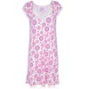 JEFFRICO Womens 2 Pack Nightgowns Short Sleeve Sleepwear Soft Pajama Dress Nightshirts - 4 of 4
