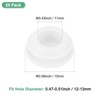 Unique Bargains Silicone Rubber Corrosion-Resistant Nap-in Locking Hole Plugs White - 3 of 4