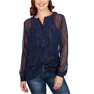 Lucky Brand Womens Printed Pullover Blouse - 1 of 1
