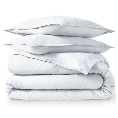 Cotton Flannel Duvet Cover & Sham Set by Bare Home