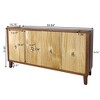 NicBex 59.84 Inch Elegant 4-Door Storage Cabinet with Adjustable Shelves for Living Room and Entryway - 3 of 4