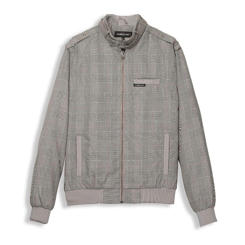 Members Only - Men's Anderson Glen Plaid Iconic Racer Jacket, 6 of 9