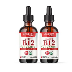 Organic Bariatric Liquid Vitamin B12 - Extra Strength & Vegan 5,000 mcg - 1 of 1