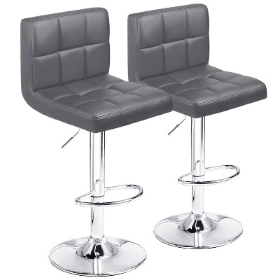 LACOO 33" - 44" Bar Height Adjustable Swivel Barstool