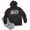 Simply Sage Market Jolly Vibes Varsity Thick Outline Hoodie - 3 of 4