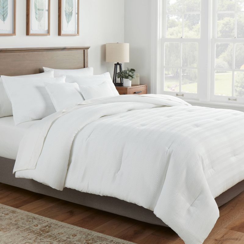 Woven Waffle Stripe Comforter Bedding Set - Threshold™, 2 of 10
