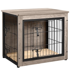 Yaheetech Industrial Multi-functional Dog Crate Furniture Wooden Dog Kennel - 1 of 4
