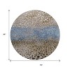 8' Khaki And Taupe Round Abstract Washable Indoor Outdoor Area Rug - 3 of 4