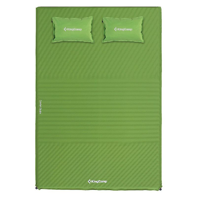 KingCamp Double Self Inflating Camping Sleeping Pad Mat with 2 Pillows, 1 of 7