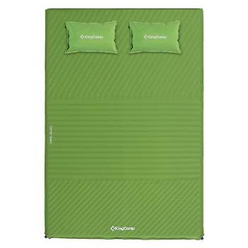 KingCamp Double Self Inflating Camping Sleeping Pad Mat with 2 Pillows