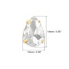 Unique Bargains Glass Craft Embellishments Flat Back Four Claws Teardrop Gems 20 Pcs - 2 of 4